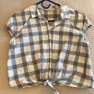 Zara Tie Button Up